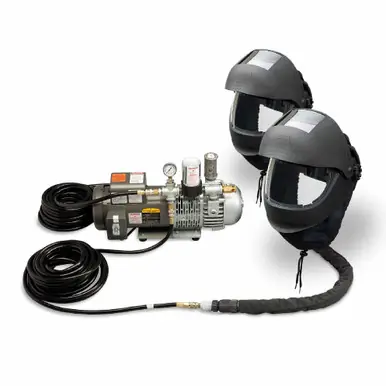 ALLEGRO 9251-02 - 2-Worker EZ Air Flex Grinding/Welding Air Shield SAR System w/ Two 50‘ Hoses