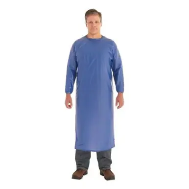AlphaTec 56-910-M Coat Apron, 8 mil, Vinyl, Medium, Blue