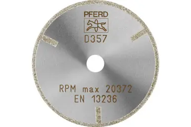 PFERD 54004 - Diamond Cut-Off Wheel, 3" x 1/16" x 3/8", Very Coarse Grit D357