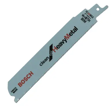BOSCH RCM6X2 6" Heavy Metal Reciprocating Saw Blade - 5 pack