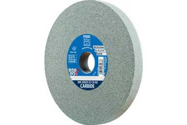 PFERD 61692 - Vitrified Bench Wheel, CARBIDE, 8" x 3/4 x 2, 80 Grit, Silicon Carbide