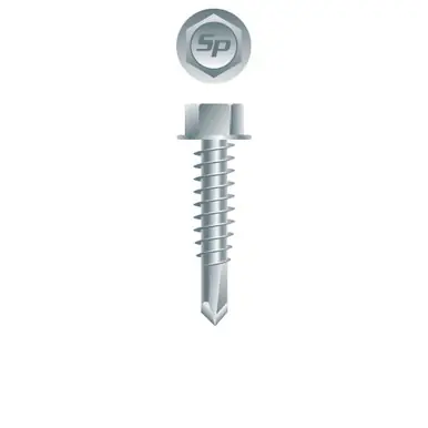 Strong-Point H1012H - 10-16 x 3/4" Hex Head Self-Drilling Screw, Zinc 6000ct