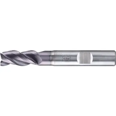 PFERD 23003034 Chamfered End Mill, 3-flutes, 3/8" Dia, 3/4" APMX, 2-1/2" OAL, Weldon shank