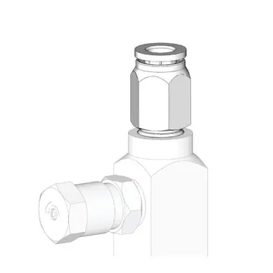 GRACO 17B880 - GL-32, GL-33, GL-42, & GL-43 Outlet Fitting - 1/4" OD Tube, Push-to-Connect