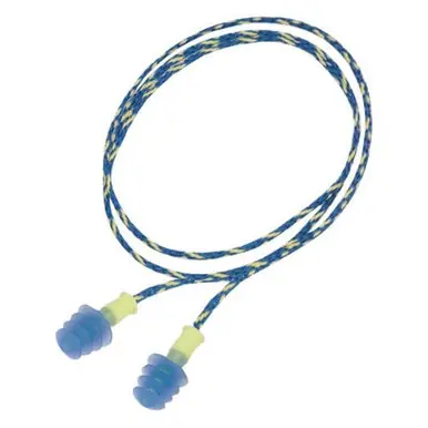 Honeywell FUS30S-HP Fusion Multiple-Use Earplugs, Molded, Green, Corded