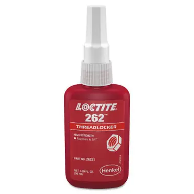 LOCTITE 135374 262 Threadlockers, Medium to High Strength, 50ml, Red