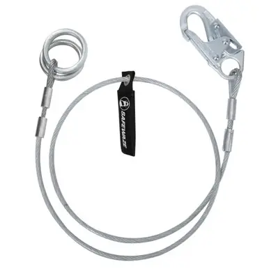 Safewaze FS830-C6-2 - 6‘ Cable Sling Anchor Snap Hook