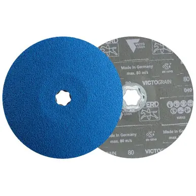 PFERD 40388 - COMBICLICK Fiber Disc, 7″ x 7/8, 80 grit, VICTOGRAIN-COOL (25pk)