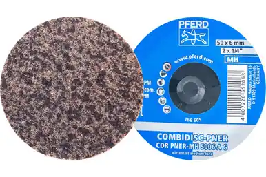 PFERD 48515 - COMBIDISC Unitized Disc, 2" Dia, Type CDR, Coarse, Medium-Hard, 6AC, Aluminum (25pk)