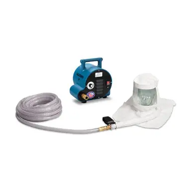ALLEGRO 9221-01A - 1-Worker Single Bib Tyvek Hood Breathing Air Blower Respirator System w/ 50‘ Hose