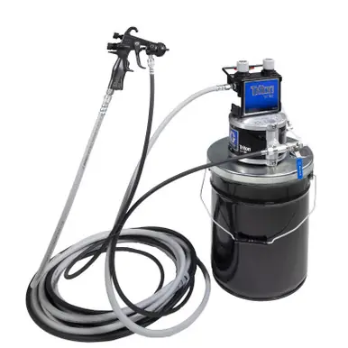 GRACO 2006381 - Triton 1 1 SST Pail-Mount Spray Package w/ Stellair ACE Gun (.055" Nozzle) & 25 ft