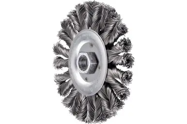 PFERD 82397 - Full Cable Knot Wheel Brush COMBITWIST HD 5" Dia. .020" CS 5/8-11 Arbor