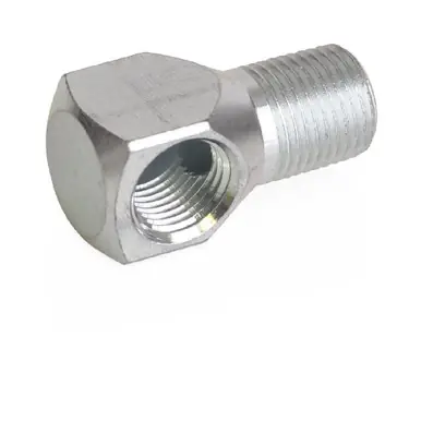GRACO 15K783 - 90° Street Elbow, 1/8" Female x 1/8" Male, Steel, NPTF