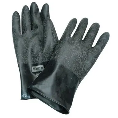 Honeywell B161R/10 Chemical Resistant Gloves, X-Large, 16 mil, Black
