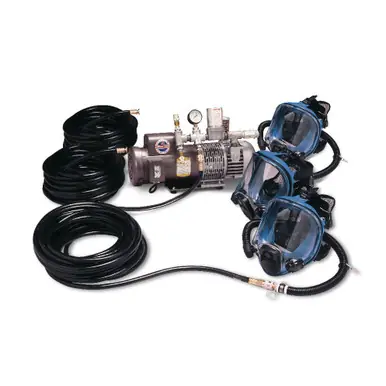 ALLEGRO 9210-03 - 3-Worker Full Mask System w/ Three 100‘ Hoses