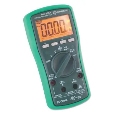 Greenlee DM-210A Digital Multimeter w/ Auto and Manual Ranging