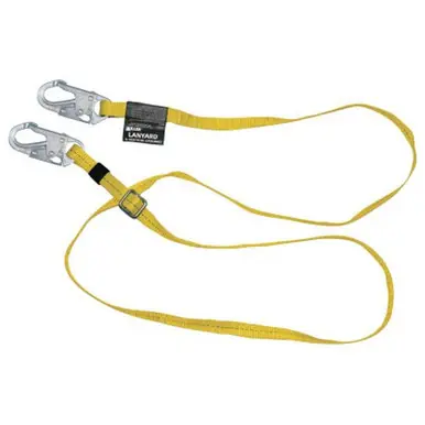 Honeywell 210WLS-Z7/6FTYL Adjustable Web Lanyard, 6 ft, Harness; Anchorage Connection, 310lb Cap,