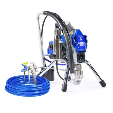 GRACO 25F501 - Ultra 390 Electric Airless Sprayer, Stand, Chromex piston rod, 3300 PSI
