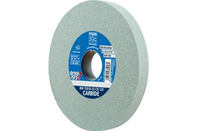 PFERD 61690 - Vitrified Bench Wheel, CARBIDE, 6" x 5/8 x 1-1/4, 120 Grit, Silicon Carbide