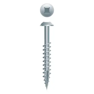 Strong-Point X832RWZ - 8 x 2" Round Washer Head Woodworking Screw, Zinc 3000ct