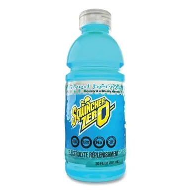 Sqwincher 159030804 ZERO Ready-To-Drink, Mixed Berry, 20 oz Bottle
