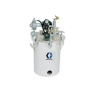 GRACO 236146 - Stainless Steel Pressure Tank, 5 Gal, with Agitator, Low Pressure (HVLP), Regulated