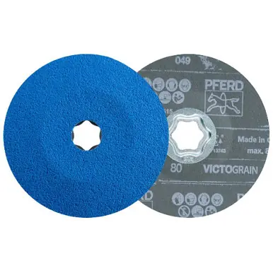 PFERD 40387 - COMBICLICK Fibre Disc dia. 125 mm VICTOGRAIN-COOL80 for Steel & Stainless Steel (25pk)