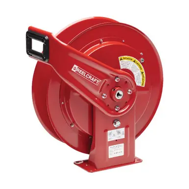 Reelcraft HD74005-OHP - 1/4" x 100 ft. 5000 psi, Heavy Duty Mobile Base Grease Hose Reel