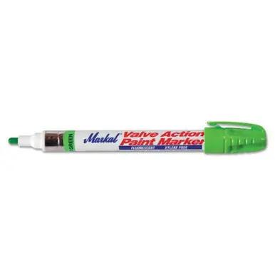 MARKAL 96806 Valve Action Paint Markers, Green, 1/8 in, Medium, Carded