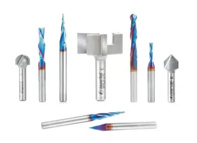 Axiom ABS901 - 9pc. CNC Bit Set with Spektra Coating