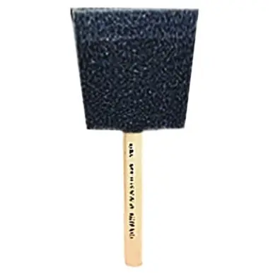 Linzer 8505-4 Foam Paint Brush, 4" Width, Wood Handle (30pk)