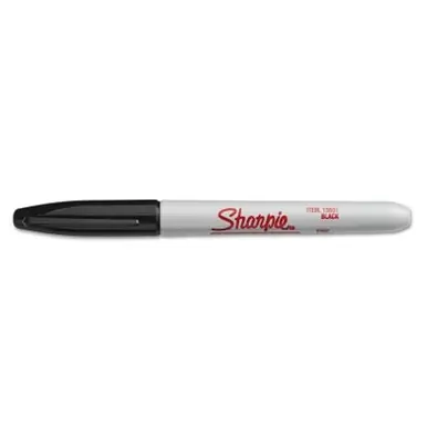 Sharpie 13601A Industrial Permanent Marker, Fine Bullet Tip, Black