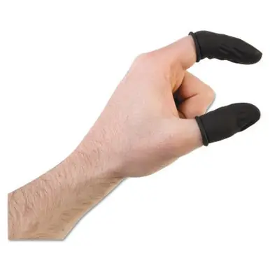 Honeywell 145LNR/XL Nitrile Anti-Static Finger Cots, 145LNR, Rolled, X-Large, White (5pk)
