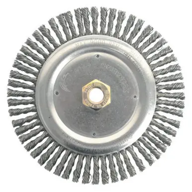 WEILER 79800 Dually Stringer Bead Wheel 7" D x 3/16" W .02" Carbon Steel 9000RPM