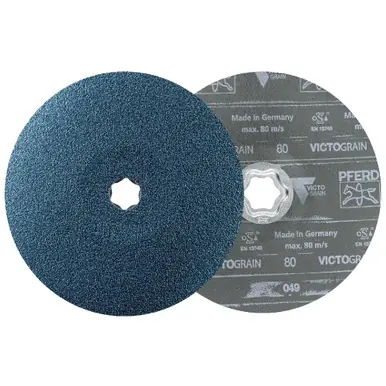 PFERD 40379 - COMBICLICK Fibre Disc dia. 180mm VICTOGRAIN 80 maximum performance on Steel (25pk)