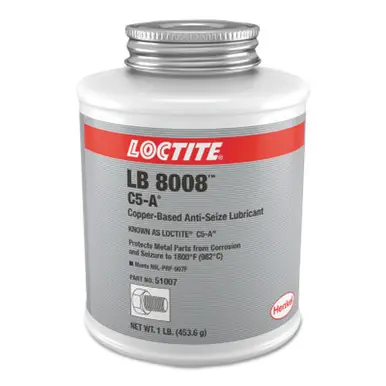 LOCTITE 160796 C5-A Copper Based Anti-Seize Lubricant, 1 lb Brush Top Can