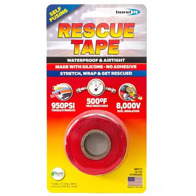Rescue Tape RT12012BRE - Red 1" x 12 ft. Silicone Tape