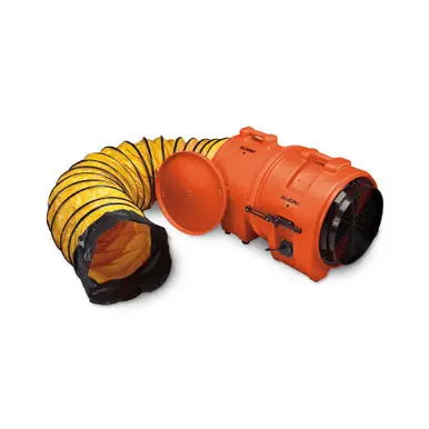ALLEGRO 9553-25 - 16" Axial AC Plastic Blower w/ Canister & 25‘ Ducting, 73 Lbs.
