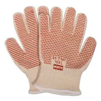 Honeywell 51/7147 Grip N Hot Nitrile Coated Gloves White, Medium, Dozen