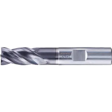 PFERD 23003040 Chamfered End Mill, 4-flutes, 1/2" Dia, 1" APMX, 3" OAL, Weldon shank