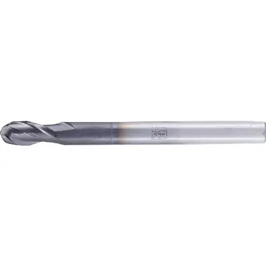 PFERD 23003001 Ball Nose End Mill, 2-flutes, 3/16" Dia, 3/8" APMX, 2" OAL, Cyl. Shank