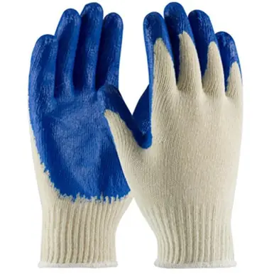 PIP 112-39-C122/L - Knit Gloves, Blue Latex Palm (dozen)