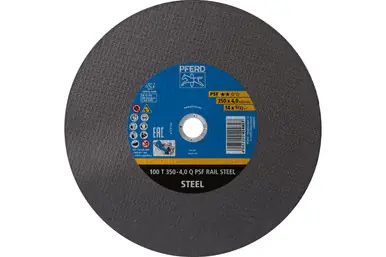PFERD 64405 - Large Diameter Cut-Off Wheel 14" x 1/8 x 1, PSF RAIL STEEL, Q, Aluminum oxide (10pk)