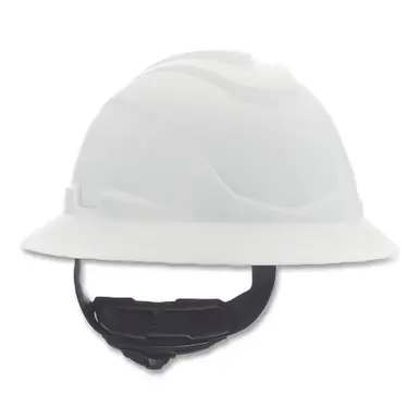MSA 10215837 V-Gard C1 Hard Hat, Non-Vented, Fas-Trac III, White
