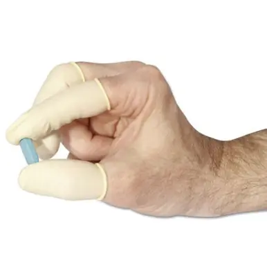 Honeywell 125LNR/M Nitrile Anti-Static Finger Cots, 125LNR, Rolled, Medium, White (5pk)