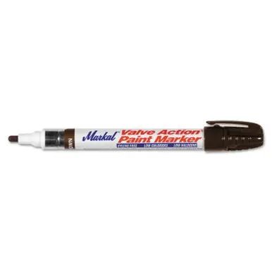 MARKAL Valve Action Paint Marker, 1/8 in, Medium (12pk)