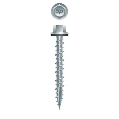 Strong-Point PGA1024 - 10-14 x 1-1/2" Hi-Hex Head w/ Washer Pole Gripper Screw, Strong-Shield