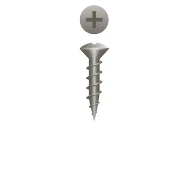 Strong-Point 610OL - 6 x 5/8" Oval Head Woodworking Screw, Plain 25000ct