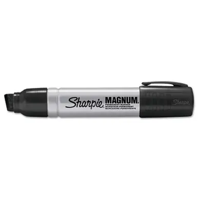 Sharpie 44001A Magnum Marker, Black, 12/Dozen