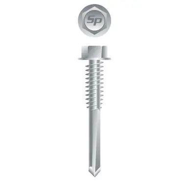 Strong-Point H5C - 12-24 x 1-1/4" Hex Head Self-Drilling Screw, Strong-Shield 3500ct